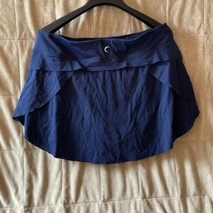 Zyia active navy grand glam tennis/swim skirt. 15” hem
